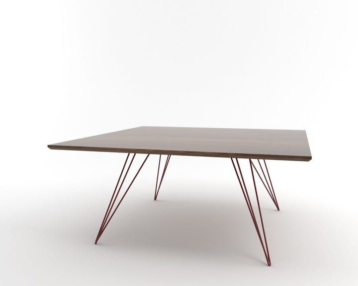 Williams Coffee Table - Large Square - Tronk - Tables + Desks - Walnut - Blood Red - HORNE