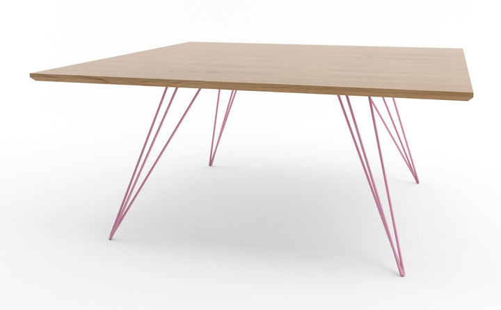 Williams Coffee Table - Large Square - Tronk - Tables + Desks - White Oak - Pink - HORNE