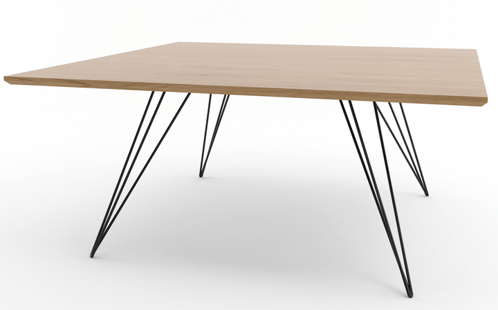 Williams Coffee Table - Large Square - Tronk - Tables + Desks - White Oak - Black - HORNE