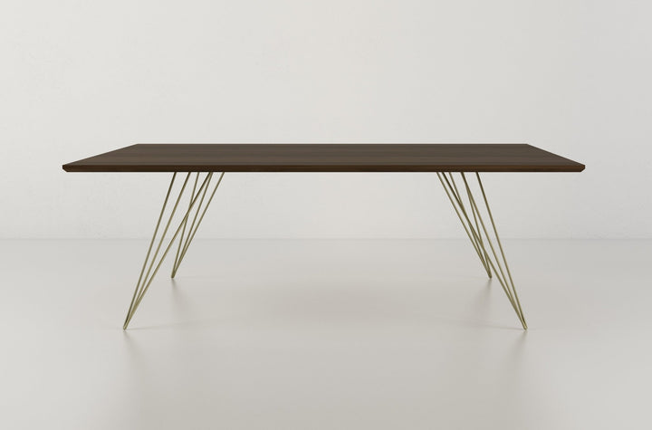 Williams Coffee Table - Large Square - Tronk - Tables + Desks - Walnut - Brassy Gold - HORNE