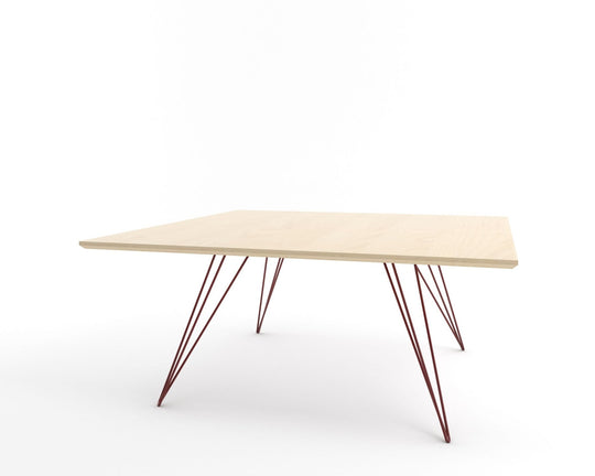 Williams Coffee Table - Large Square - Tronk - Tables + Desks - Maple - Blood Red - HORNE
