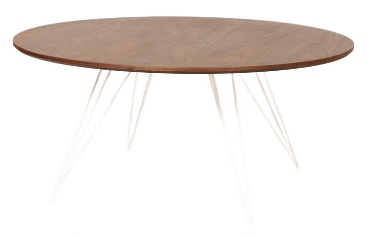 Williams Coffee Table - Small Circle - Tronk - Tables + Desks - Walnut - White - HORNE