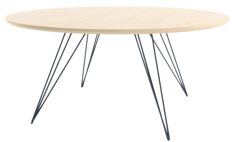 Williams Coffee Table - Small Circle - Tronk - Tables + Desks - Walnut - Brassy Gold - HORNE
