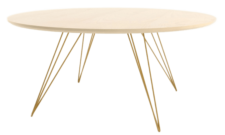 Williams Coffee Table - Small Circle - Tronk - Tables + Desks - Maple - Mustard - HORNE