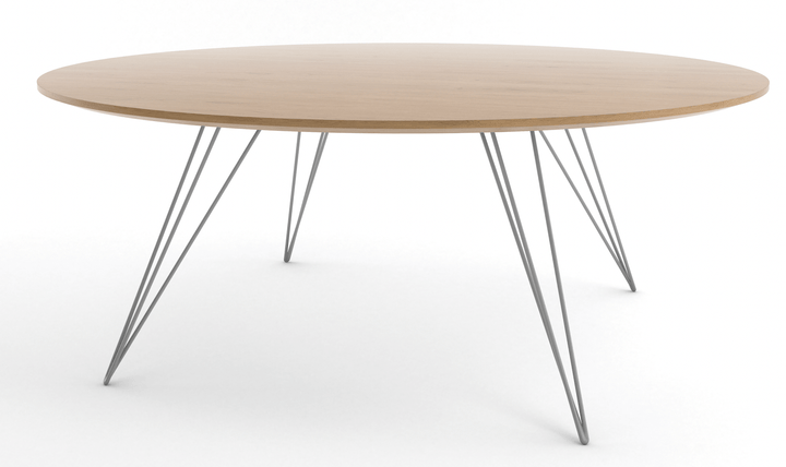 Williams Coffee Table - Small Circle - Tronk - Tables + Desks - White Oak - Gray - HORNE