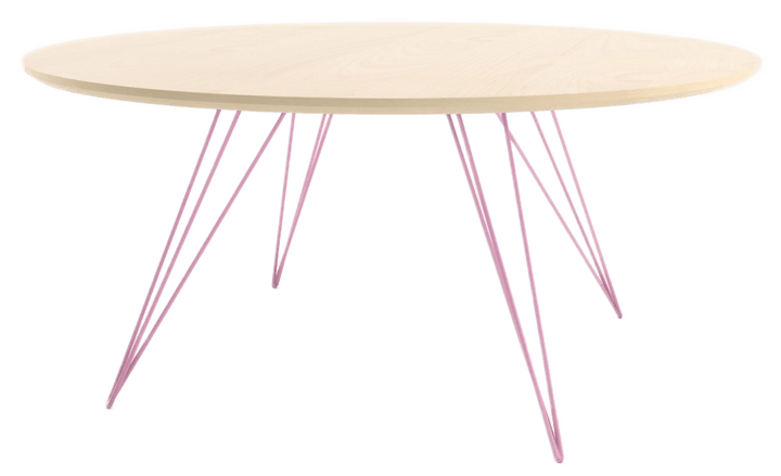 Williams Coffee Table - Small Circle - Tronk - Tables + Desks - Maple - Pink - HORNE