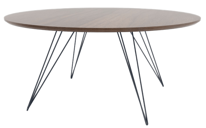 Williams Coffee Table - Small Circle - Tronk - Tables + Desks - Walnut - Navy - HORNE