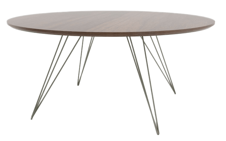 Williams Coffee Table - Small Circle - Tronk - Tables + Desks - Walnut - Prairie Green - HORNE