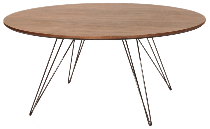Williams Coffee Table - Small Circle - Tronk - Tables + Desks - Walnut - Black - HORNE