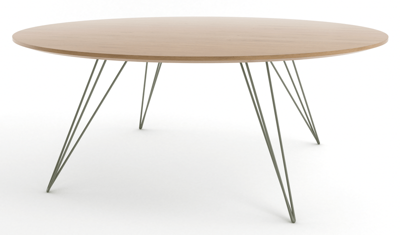 Williams Coffee Table - Small Circle - Tronk - Tables + Desks - Walnut - Brassy Gold - HORNE
