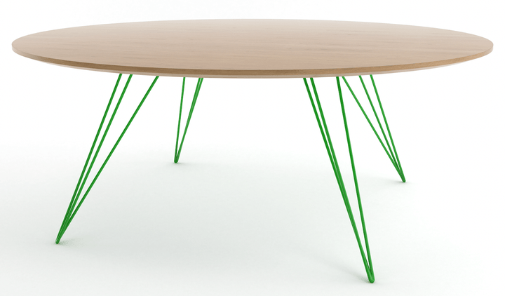 Williams Coffee Table - Small Circle - Tronk - Tables + Desks - White Oak - Green - HORNE