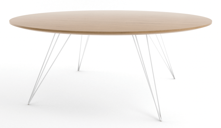 Williams Coffee Table - Small Circle - Tronk - Tables + Desks - White Oak - White - HORNE