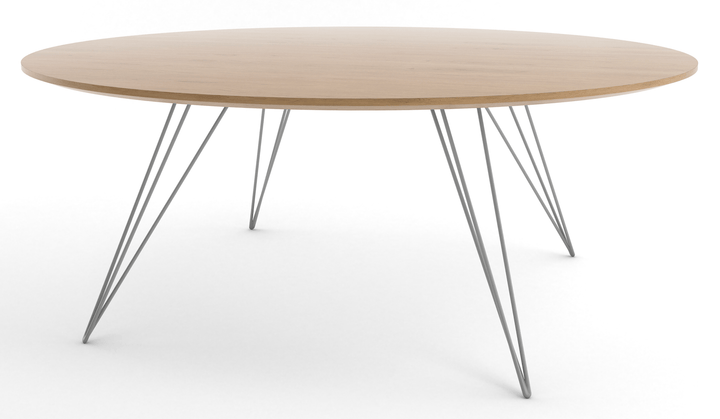 Williams Coffee Table - Small Oval - Tronk - Tables + Desks - White Oak - Gray - HORNE