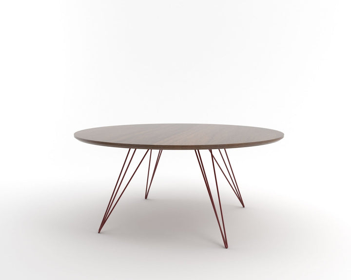 Williams Coffee Table - Small Oval - Tronk - Tables + Desks - Walnut - Blood Red - HORNE