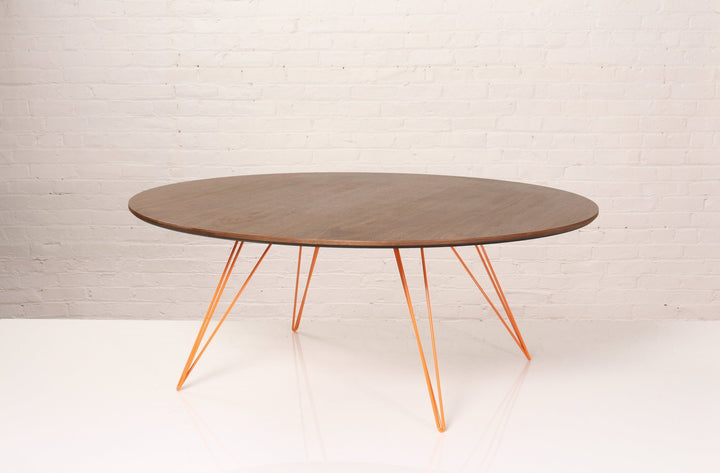 Williams Coffee Table - Small Oval - Tronk - Tables + Desks - Walnut - Orange - HORNE