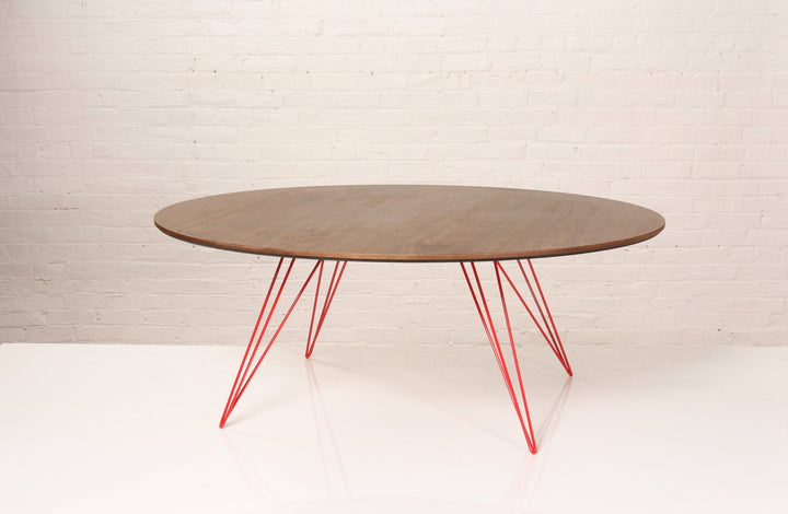 Williams Coffee Table - Small Oval - Tronk - Tables + Desks - Walnut - Red - HORNE