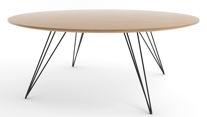 Williams Coffee Table - Small Oval - Tronk - Tables + Desks - White Oak - Black - HORNE