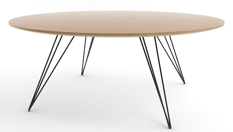 Williams Coffee Table - Small Oval - Tronk - Tables + Desks - Maple - Blood Red - HORNE