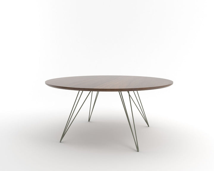 Williams Coffee Table - Small Oval - Tronk - Tables + Desks - Walnut - Prairie Green - HORNE