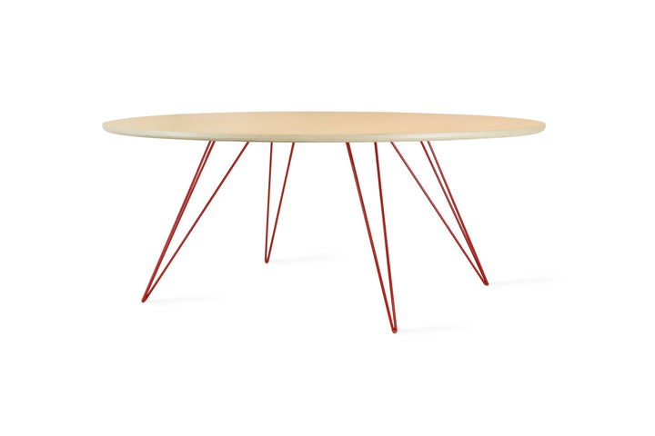 Williams Coffee Table - Small Oval - Tronk - Tables + Desks - Maple - Red - HORNE