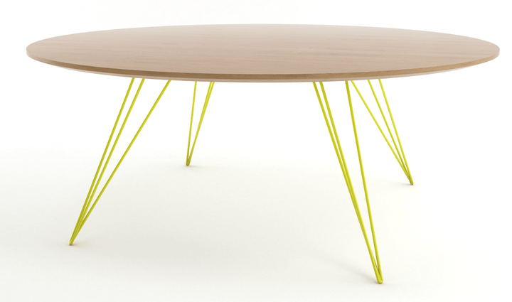 Williams Coffee Table - Small Oval - Tronk - Tables + Desks - White Oak - Yellow - HORNE