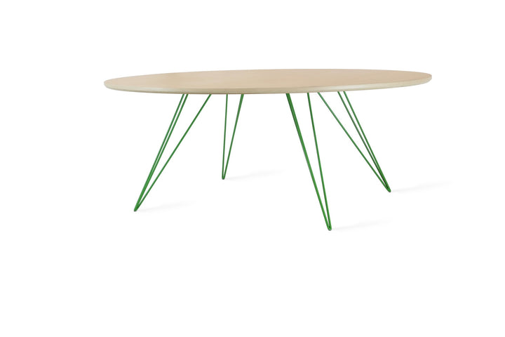 Williams Coffee Table - Small Oval - Tronk - Tables + Desks - Maple - Green - HORNE