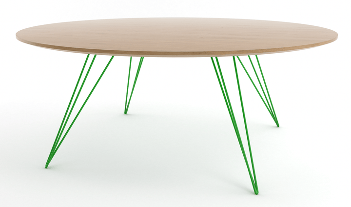 Williams Coffee Table - Small Oval - Tronk - Tables + Desks - White Oak - Green - HORNE