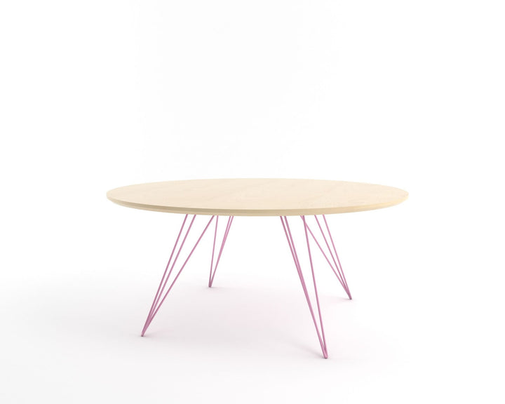 Williams Coffee Table - Small Oval - Tronk - Tables + Desks - Maple - Pink - HORNE