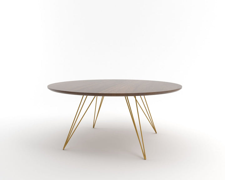 Williams Coffee Table - Small Oval - Tronk - Tables + Desks - Walnut - Mustard - HORNE