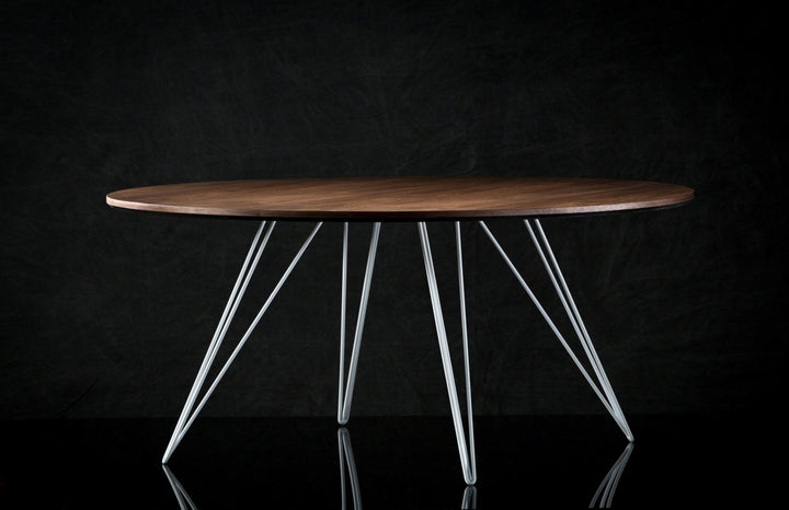 Williams Coffee Table - Small Oval - Tronk - Tables + Desks - Walnut - Brassy Gold - HORNE