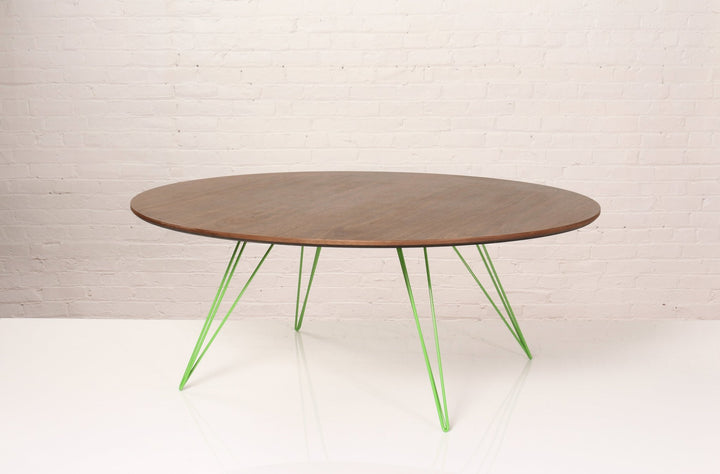 Williams Coffee Table - Small Oval - Tronk - Tables + Desks - Walnut - Green - HORNE