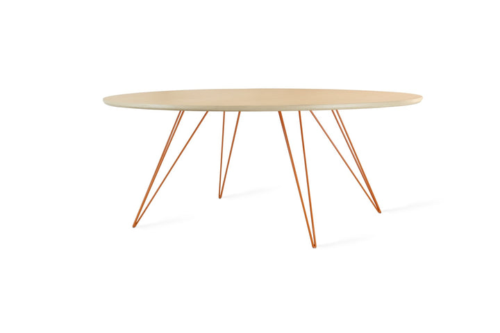 Williams Coffee Table - Small Oval - Tronk - Tables + Desks - Maple - Orange - HORNE