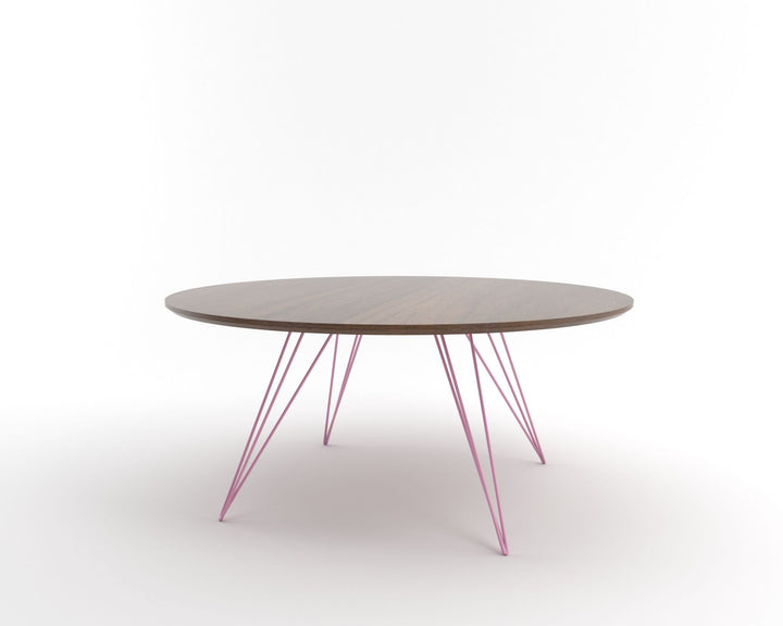 Williams Coffee Table - Small Oval - Tronk - Tables + Desks - Walnut - Pink - HORNE