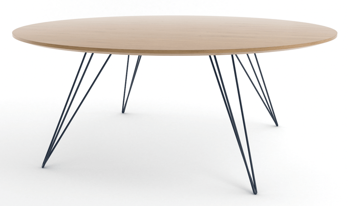 Williams Coffee Table - Small Oval - Tronk - Tables + Desks - White Oak - Navy - HORNE