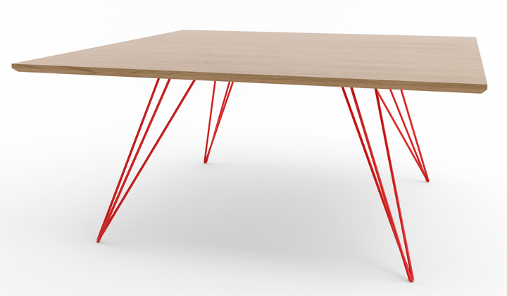 Williams Coffee Table - Small Rectangle - Tronk - Tables + Desks - White Oak - Red - HORNE