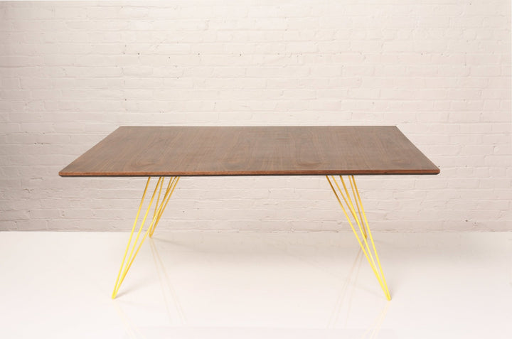 Williams Coffee Table - Small Rectangle - Tronk - Tables + Desks - Walnut - Yellow - HORNE
