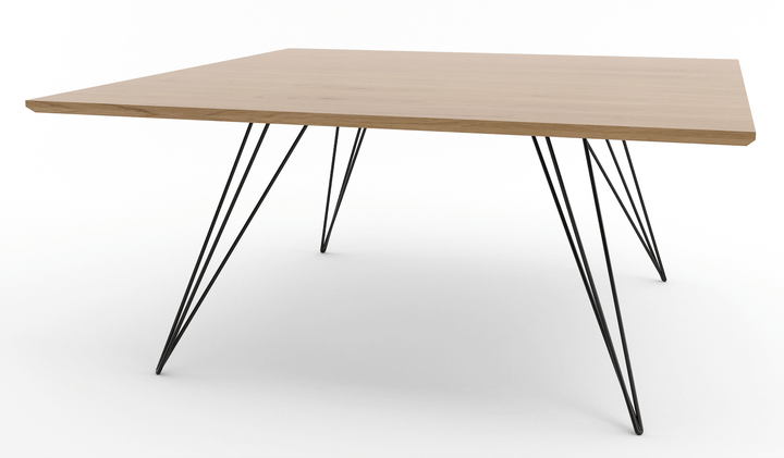 Williams Coffee Table - Small Rectangle - Tronk - Tables + Desks - White Oak - Black - HORNE