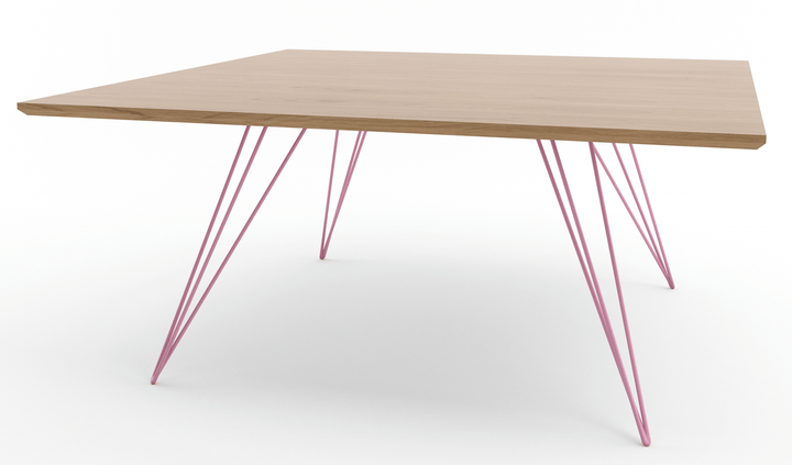 Williams Coffee Table - Small Rectangle - Tronk - Tables + Desks - White Oak - Pink - HORNE