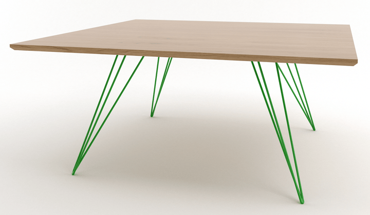 Williams Coffee Table - Small Square - Tronk - Tables + Desks - White Oak - Green - HORNE