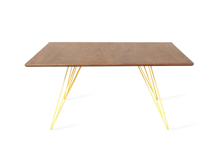 Williams Coffee Table - Small Square - Tronk - Tables + Desks - Walnut - Yellow - HORNE