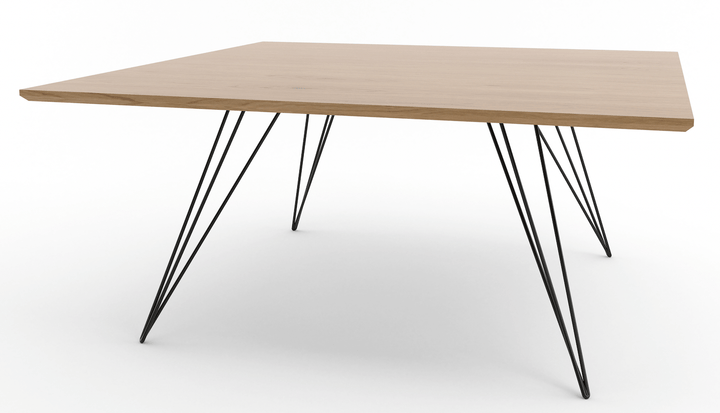 Williams Coffee Table - Small Square - Tronk - Tables + Desks - White Oak - Black - HORNE