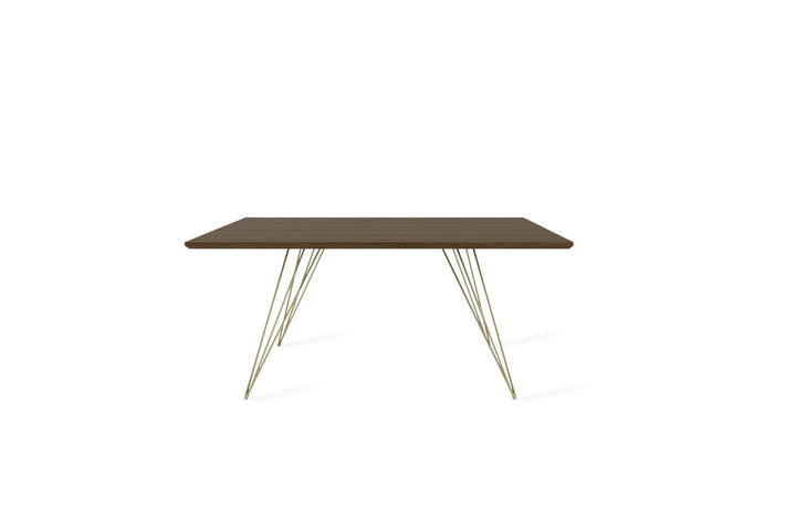 Williams Coffee Table - Small Square - Tronk - Tables + Desks - Walnut - Brassy Gold - HORNE