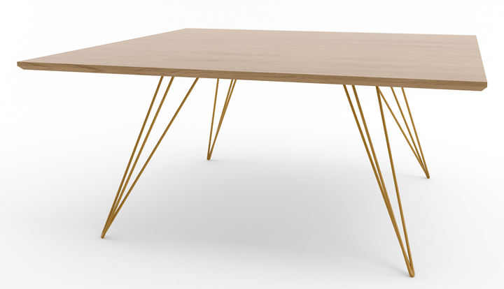 Williams Coffee Table - Small Square - Tronk - Tables + Desks - White Oak - Mustard - HORNE