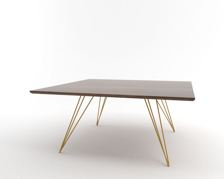 Williams Coffee Table - Small Square - Tronk - Tables + Desks - Walnut - Mustard - HORNE