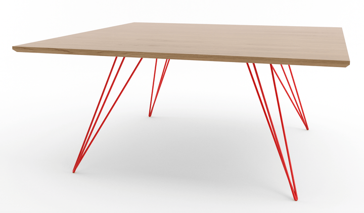 Williams Coffee Table - Small Square - Tronk - Tables + Desks - White Oak - Red - HORNE