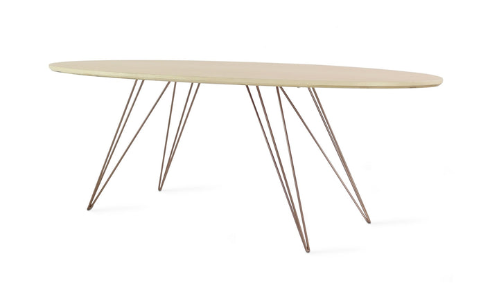 Williams Coffee Table - Thin Oval - Tronk - Tables + Desks - Maple - Rose Copper - HORNE
