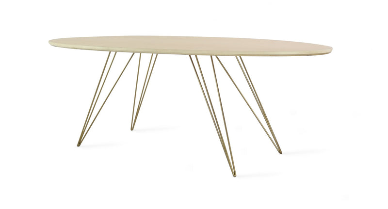 Williams Coffee Table - Thin Oval - Tronk - Tables + Desks - Maple - Blood Red - HORNE