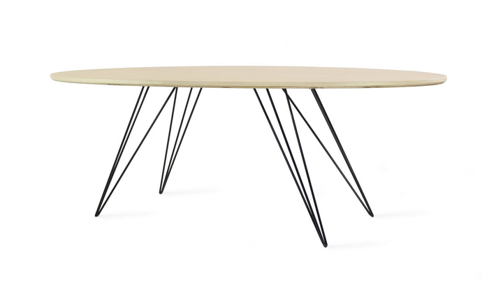 Williams Coffee Table - Thin Oval - Tronk - Tables + Desks - Maple - Black - HORNE