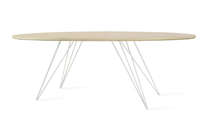 Williams Coffee Table - Thin Oval - Tronk - Tables + Desks - Maple - White - HORNE
