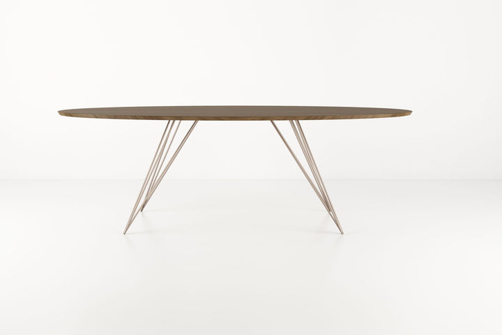 Williams Coffee Table - Thin Oval - Tronk - Tables + Desks - Walnut - Rose Copper - HORNE